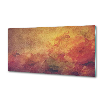 Sklenený panel do kuchyne Kvety