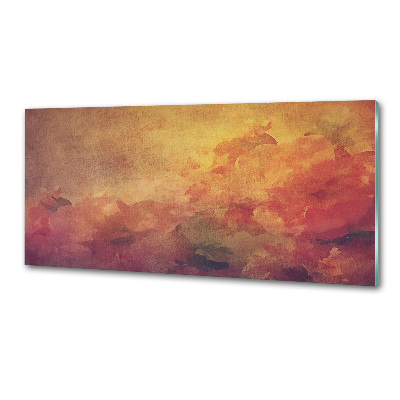 Sklenený panel do kuchyne Kvety