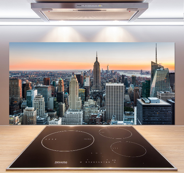 Sklenený panel do kuchynskej linky New York