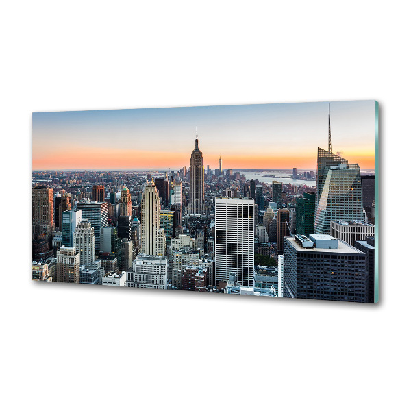 Sklenený panel do kuchynskej linky New York
