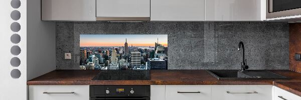 Sklenený panel do kuchynskej linky New York