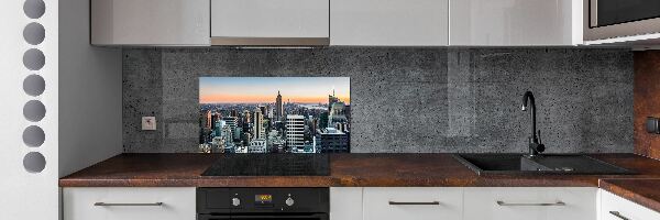 Sklenený panel do kuchynskej linky New York