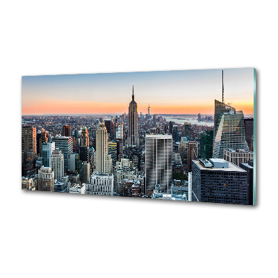 Sklenený panel do kuchynskej linky New York