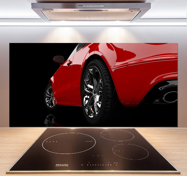 Panel do kuchyne Ćervené auto