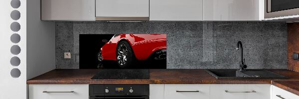 Panel do kuchyne Ćervené auto