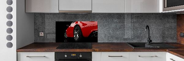 Panel do kuchyne Ćervené auto