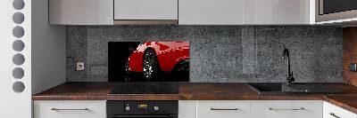 Panel do kuchyne Ćervené auto