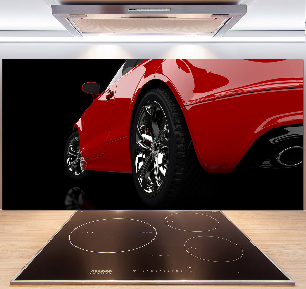 Panel do kuchyne Ćervené auto