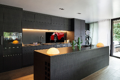 Panel do kuchyne Ćervené auto