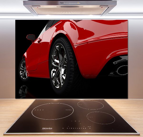 Panel do kuchyne Ćervené auto