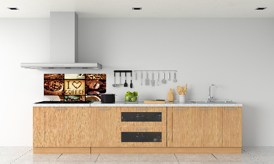 Dekoračný panel sklo Káva koláž