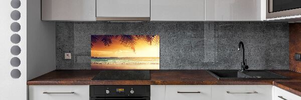 Panel do kuchyne Tropická pláž