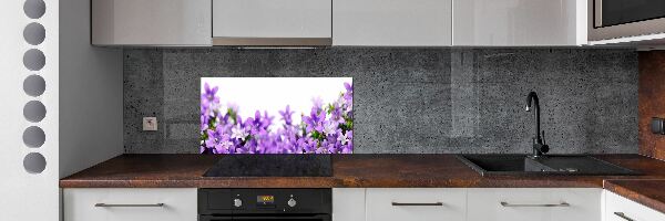 Panel do kuchyne Fialové zvončeky