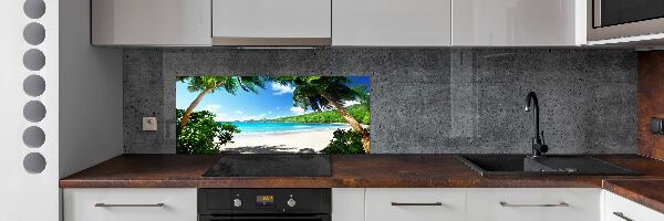 Panel do kuchyne Seychely pláž