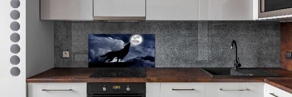 Panel do kuchyne Vyjící vlk spln
