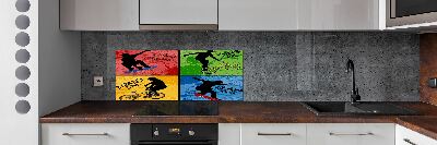 Panel do kuchyne Kolo a skateboard
