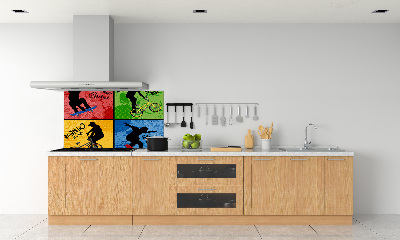 Panel do kuchyne Kolo a skateboard