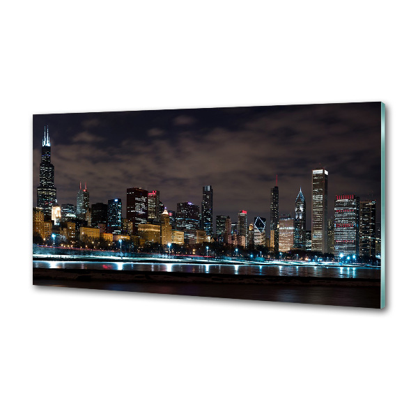 Dekoračný panel sklo Nočné Chicago