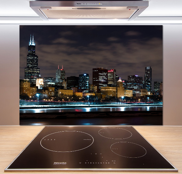 Dekoračný panel sklo Nočné Chicago