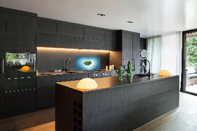Panel lacobel Ostrov tvar srdca