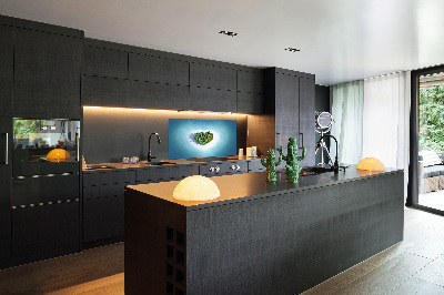 Panel lacobel Ostrov tvar srdca