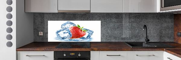 Panel do kuchyne Jahoda s ľadom