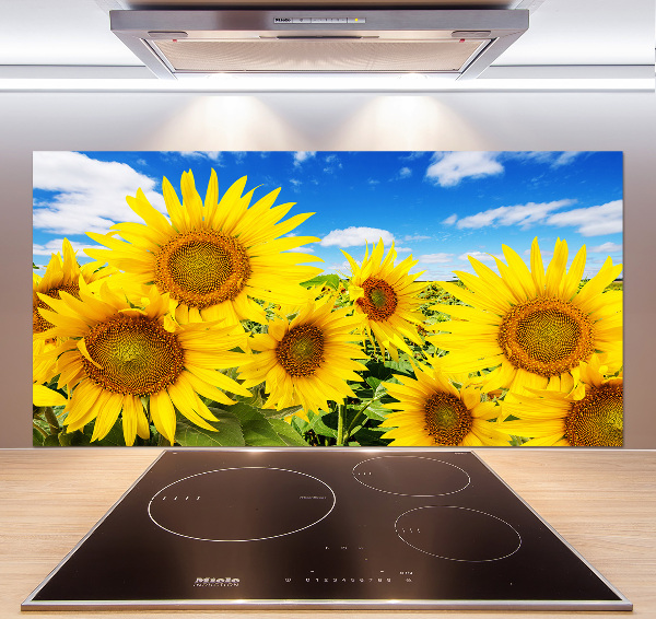 Dekoračný panel sklo Slnečníky