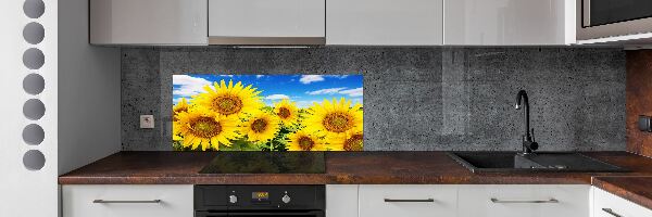 Dekoračný panel sklo Slnečníky