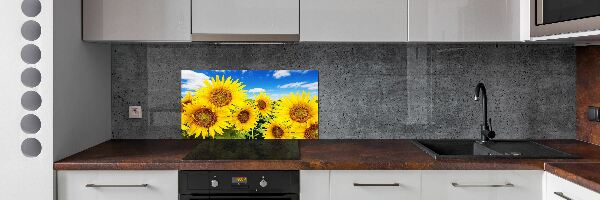 Dekoračný panel sklo Slnečníky
