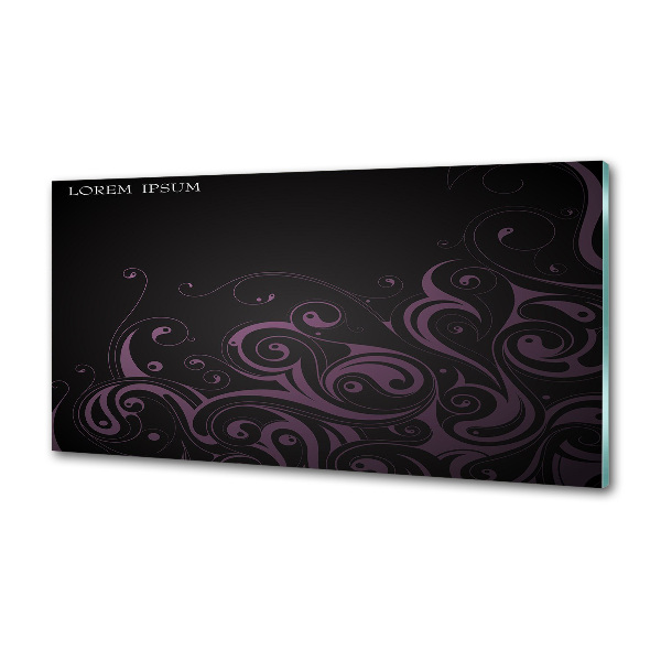 Sklenený panel do kuchynskej linky Ornamenty