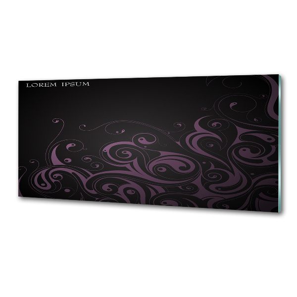 Sklenený panel do kuchynskej linky Ornamenty