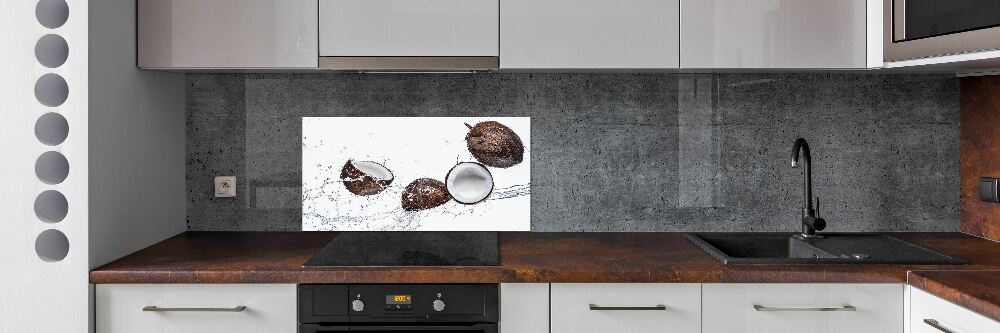 Dekoračný panel sklo Kokos s vodou