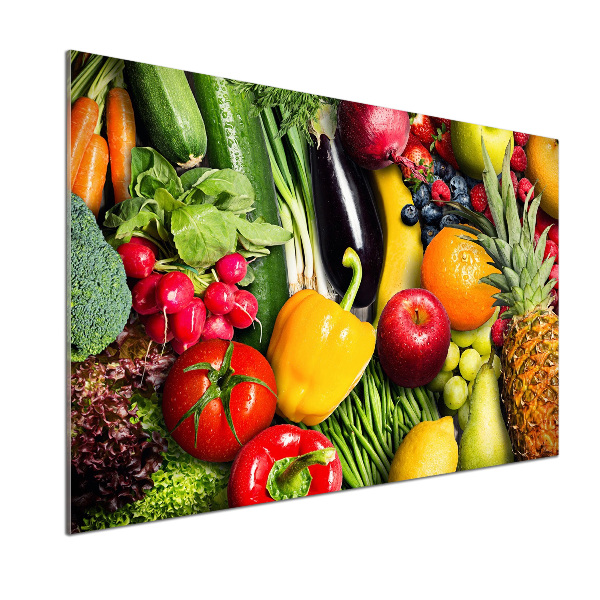 Panel do kuchyne Zelenina a ovocie