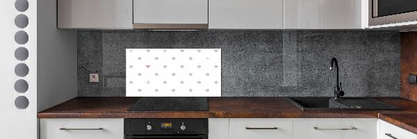 Panel do kuchyne Kvapky a srdce