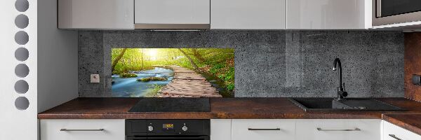 Panel do kuchyne Chodník v lese