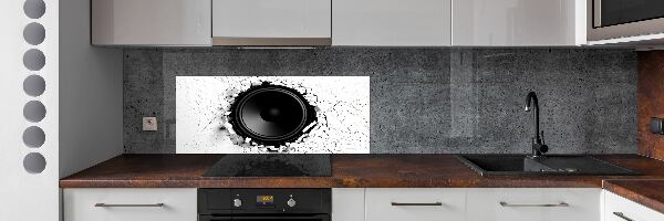 Sklenený panel do kuchyne Reproduktor