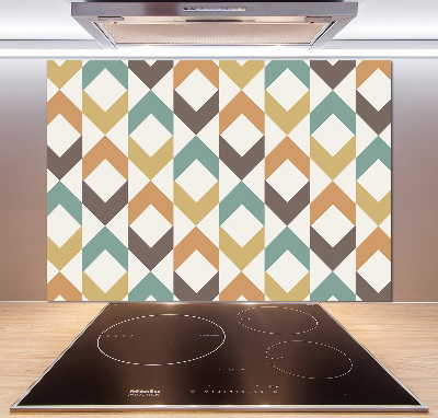 Sklenený panel do kuchynskej linky Retro pozadia