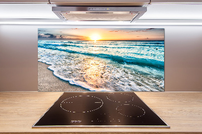 Panel lacobel Západ slnka pláž