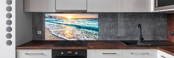 Panel lacobel Západ slnka pláž
