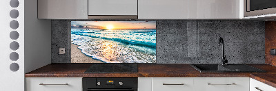 Panel lacobel Západ slnka pláž