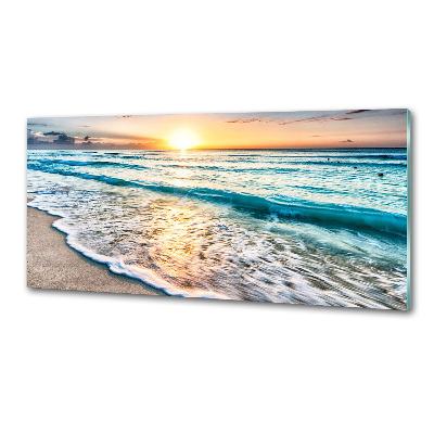 Panel lacobel Západ slnka pláž