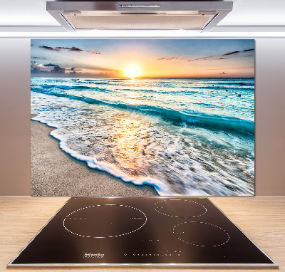 Panel lacobel Západ slnka pláž