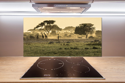 Panel do kuchyne Žirafy na savane