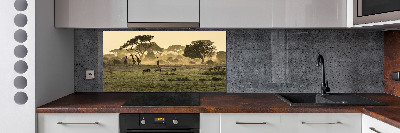Panel do kuchyne Žirafy na savane