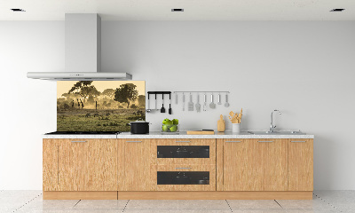 Panel do kuchyne Žirafy na savane