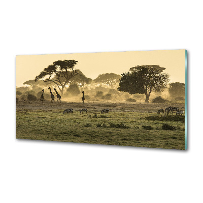 Panel do kuchyne Žirafy na savane