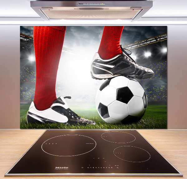 Panel do kuchyne Nohy futbalistu
