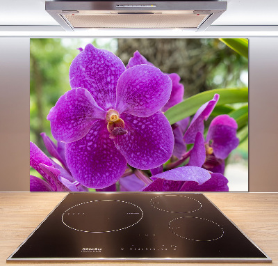 Sklenený panel do kuchynskej linky Orchidea