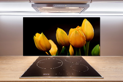 Panel do kuchyne Žlté tulipány