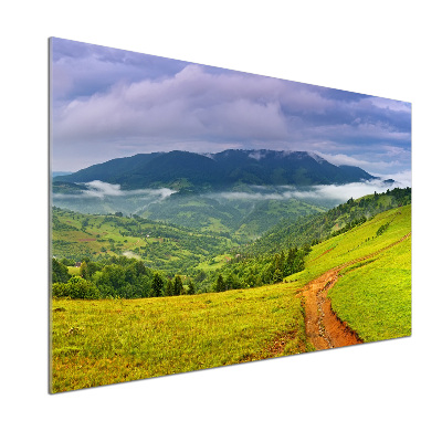 Panel do kuchyne Zelené pahorky